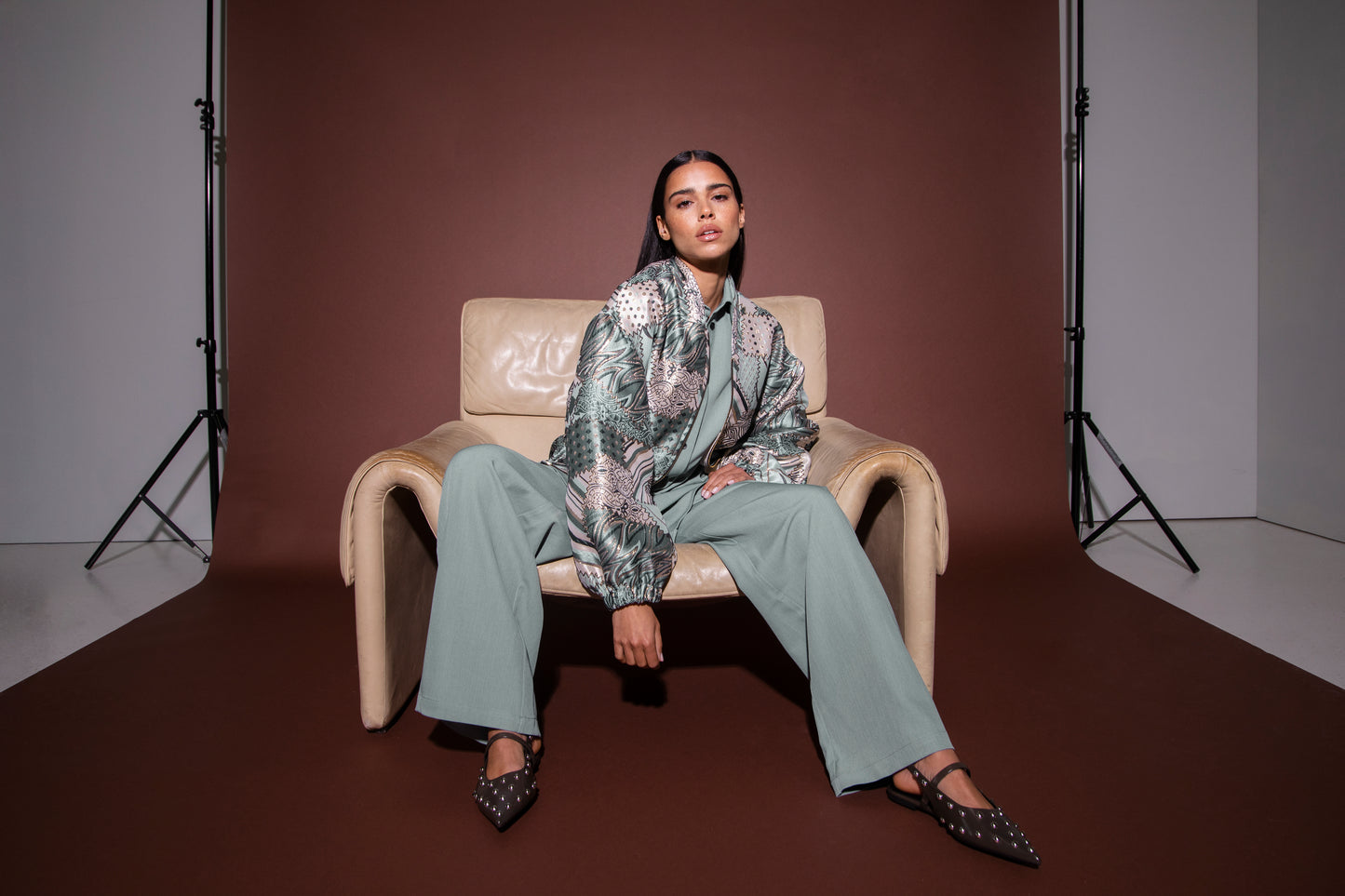 Amaya Amsterdam | Fanny Jacket - Multi Print Blue