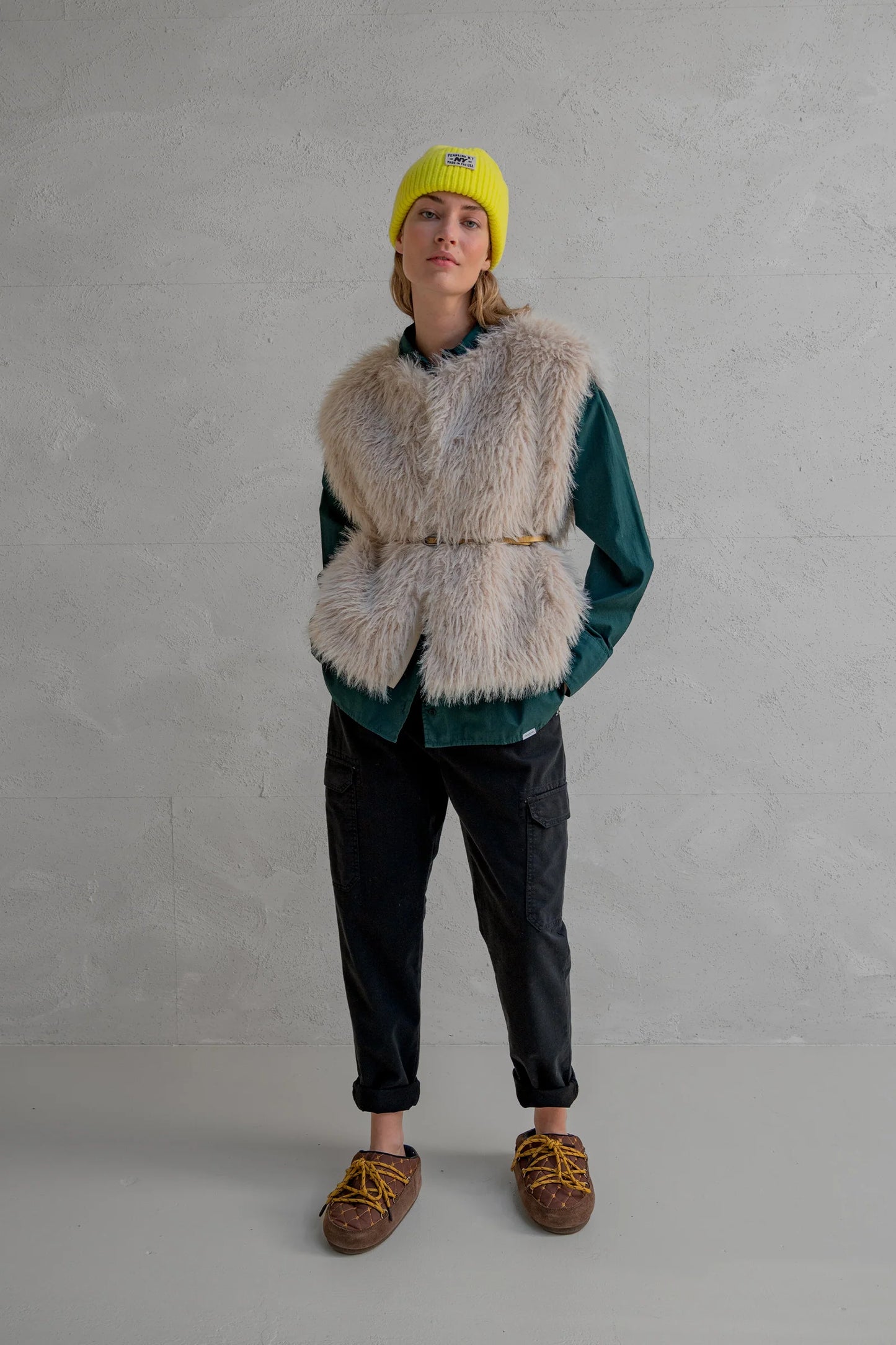 Penn & Ink | Waistcoat - Naturel W25C280