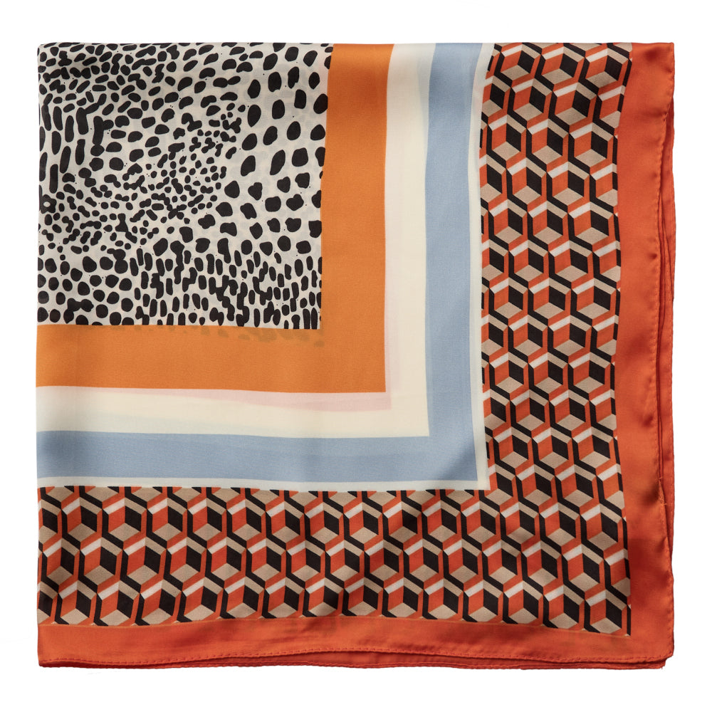 Co'Couture | GeoCC Leo Scarf – Orange 39023