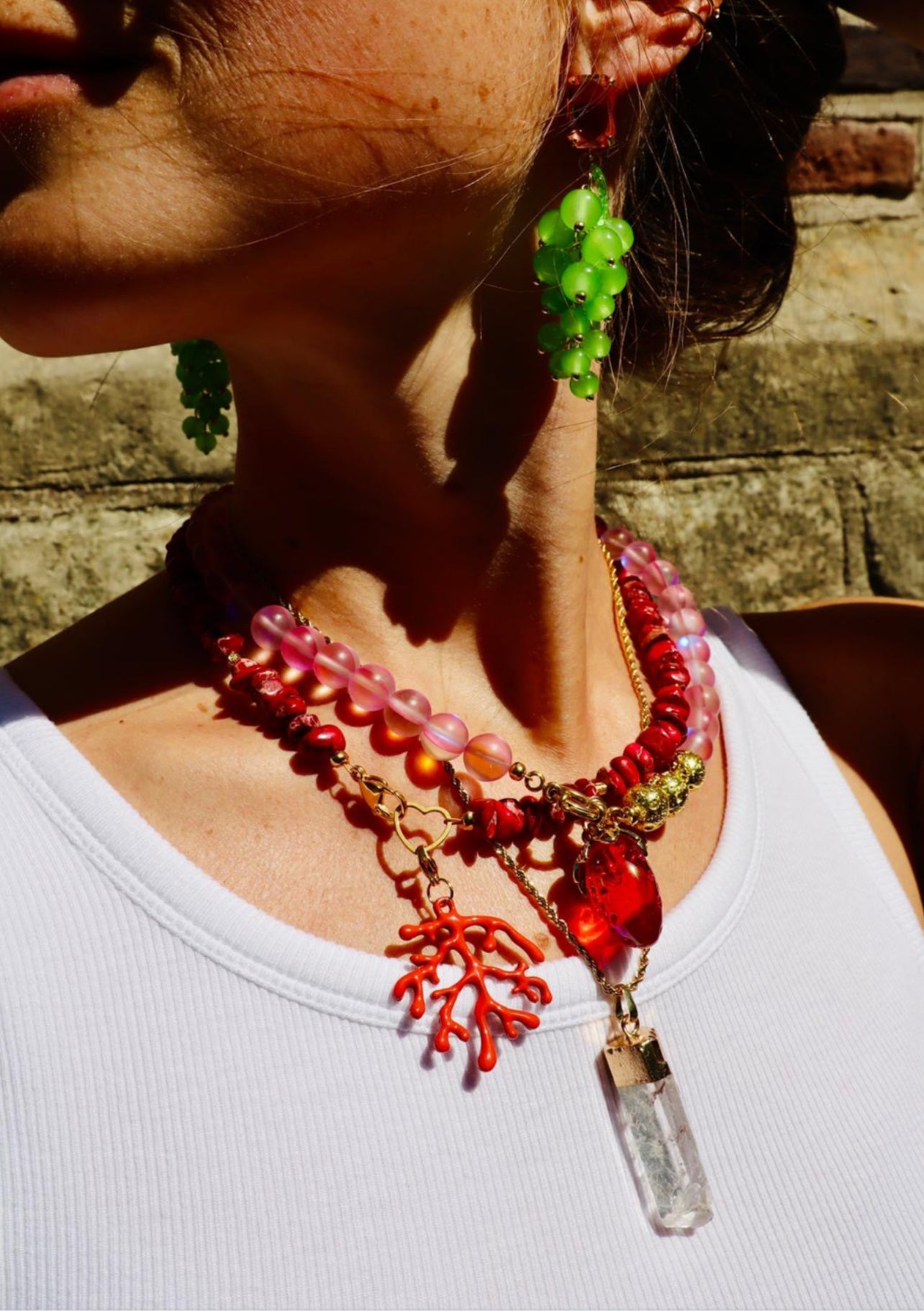 Lisa-Marie | Milky Way Necklace - Labradoriet Edelsteen (Diverse kleuren)