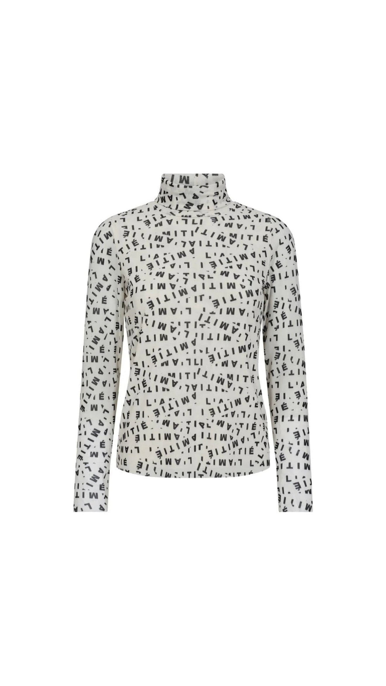 HAUTE L'AMITIÉ | L'Amitié Mesh Rollneck - Pearl/Mocca (HL10044)