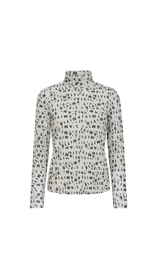 HAUTE L'AMITIÉ | L'Amitié Mesh Rollneck - Pearl/Mocca (HL10044)