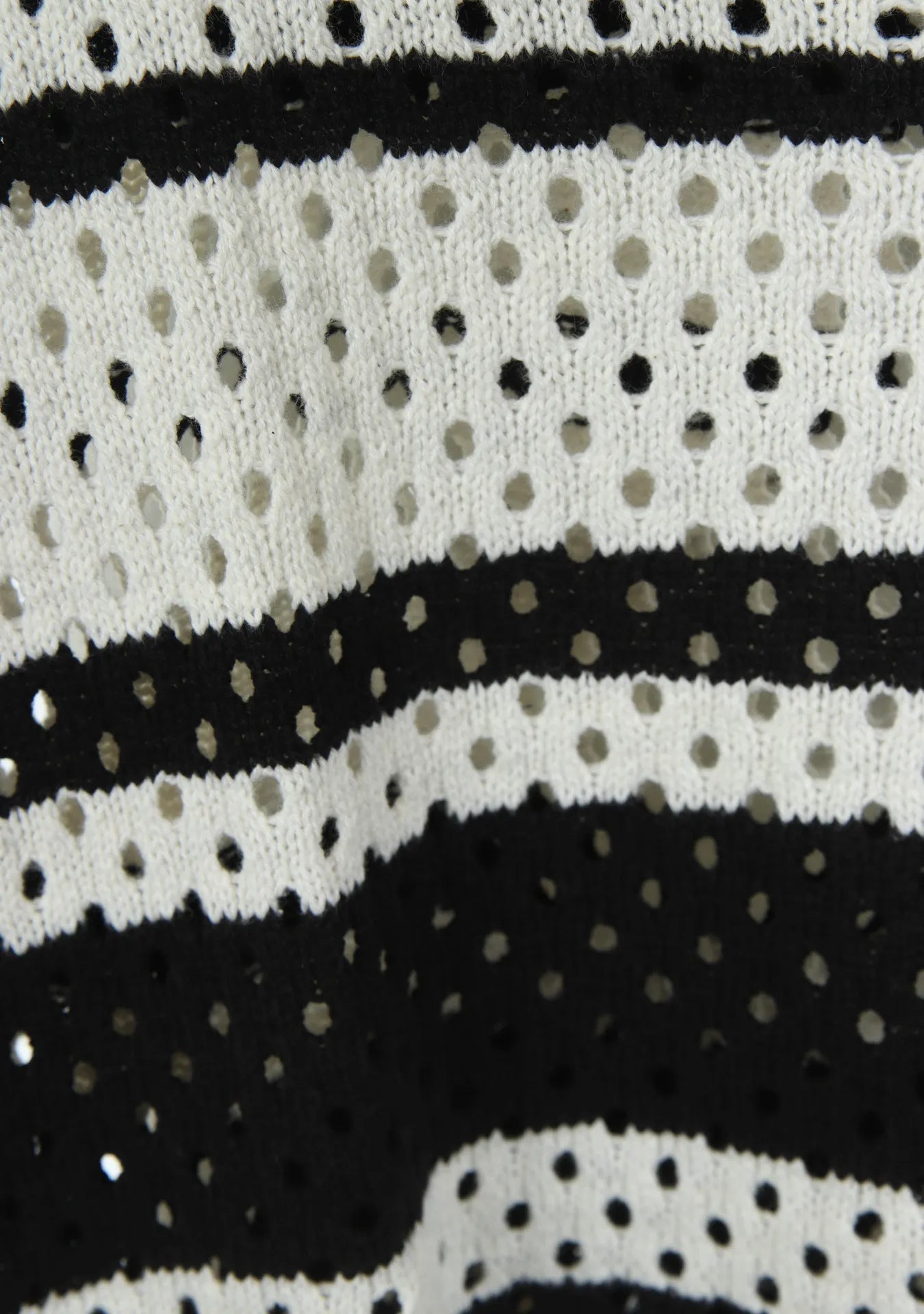 Co’Couture | Hoopacc Knit Top - Offwhite/black (32187)