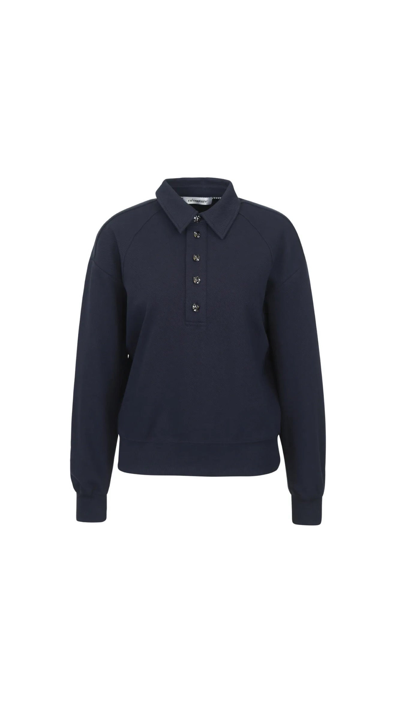 Co'Couture | DengiCC Polo Sweat - Navy