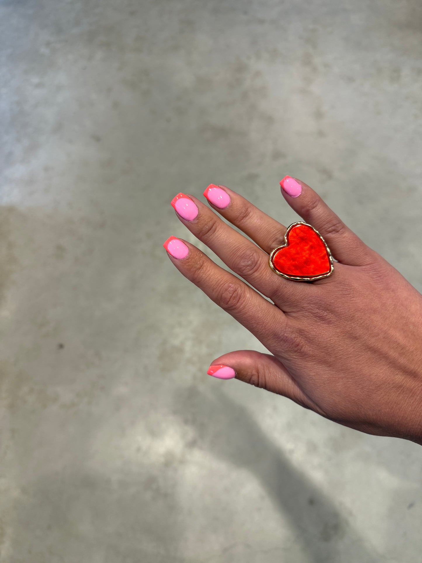 FÍ Dokkum | Grote Hart Ring - Meerdere Kleuren