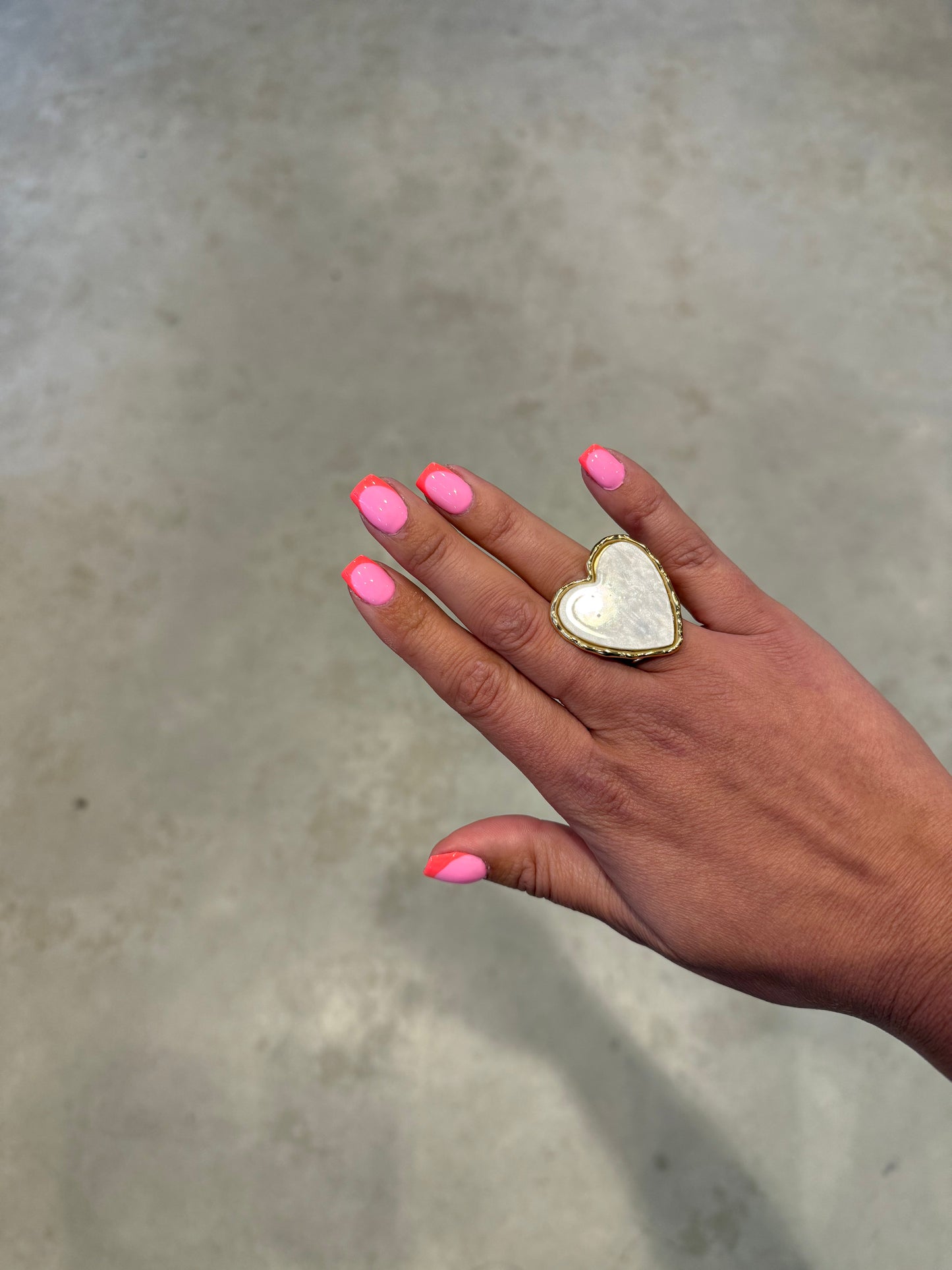 FÍ Dokkum | Grote Hart Ring - Meerdere Kleuren
