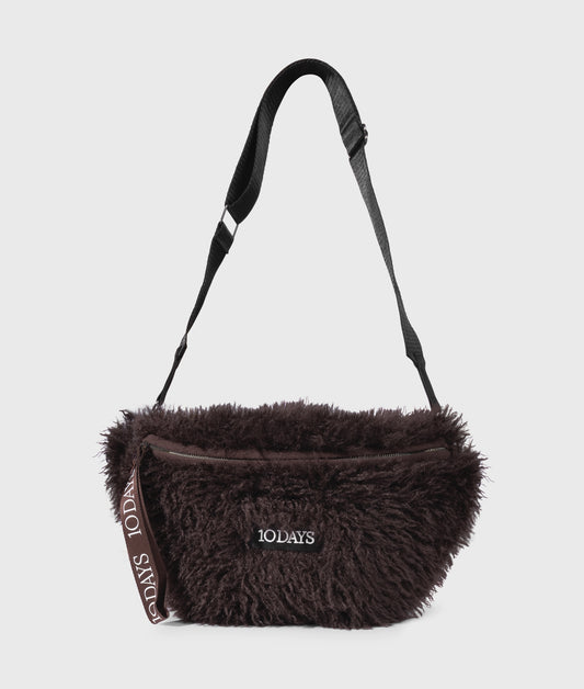 10Days | Hairy Cross Body Bag - Deep Wine (20-964-5204)