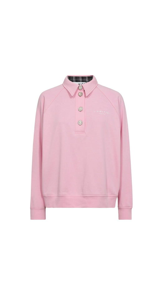 Haute L'Amitié | Polo Logo Sweat - Candyfloss