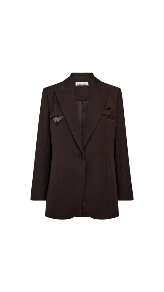 Haute L'amitié | Suede Blazer - Mocca