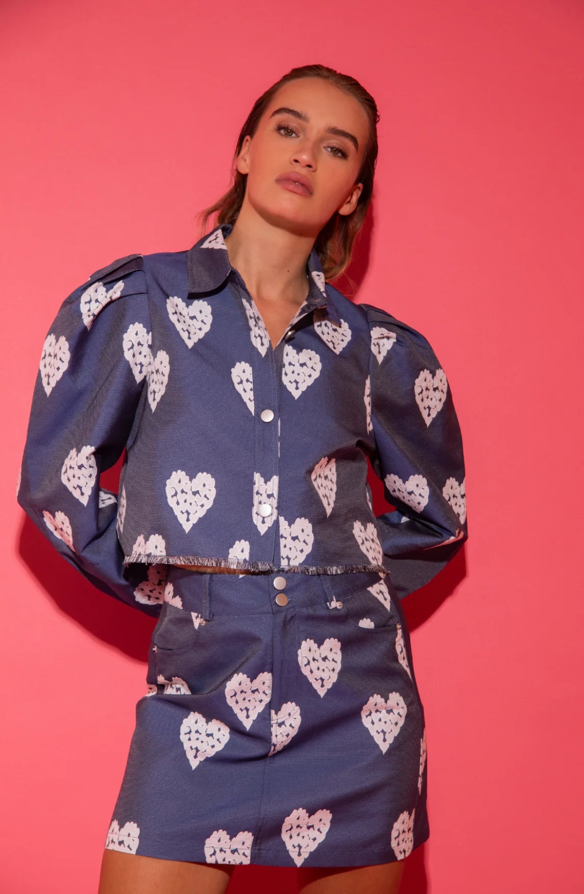 Studio Amaya | Heart Jacket - Blue Jeans