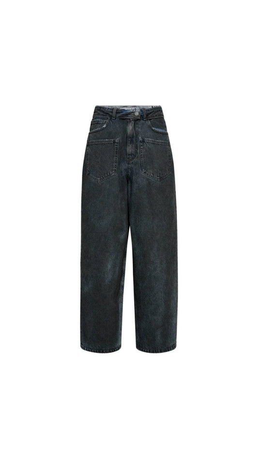 Haute L'Amitié | Flip Waist Pocket Tall Jeans - Black (HL10228)