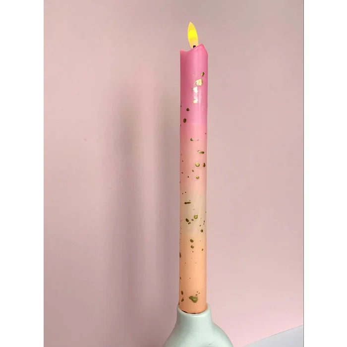 FÍ | LED Pillar Kaars Gold Orange | Set van 2 kaarsen