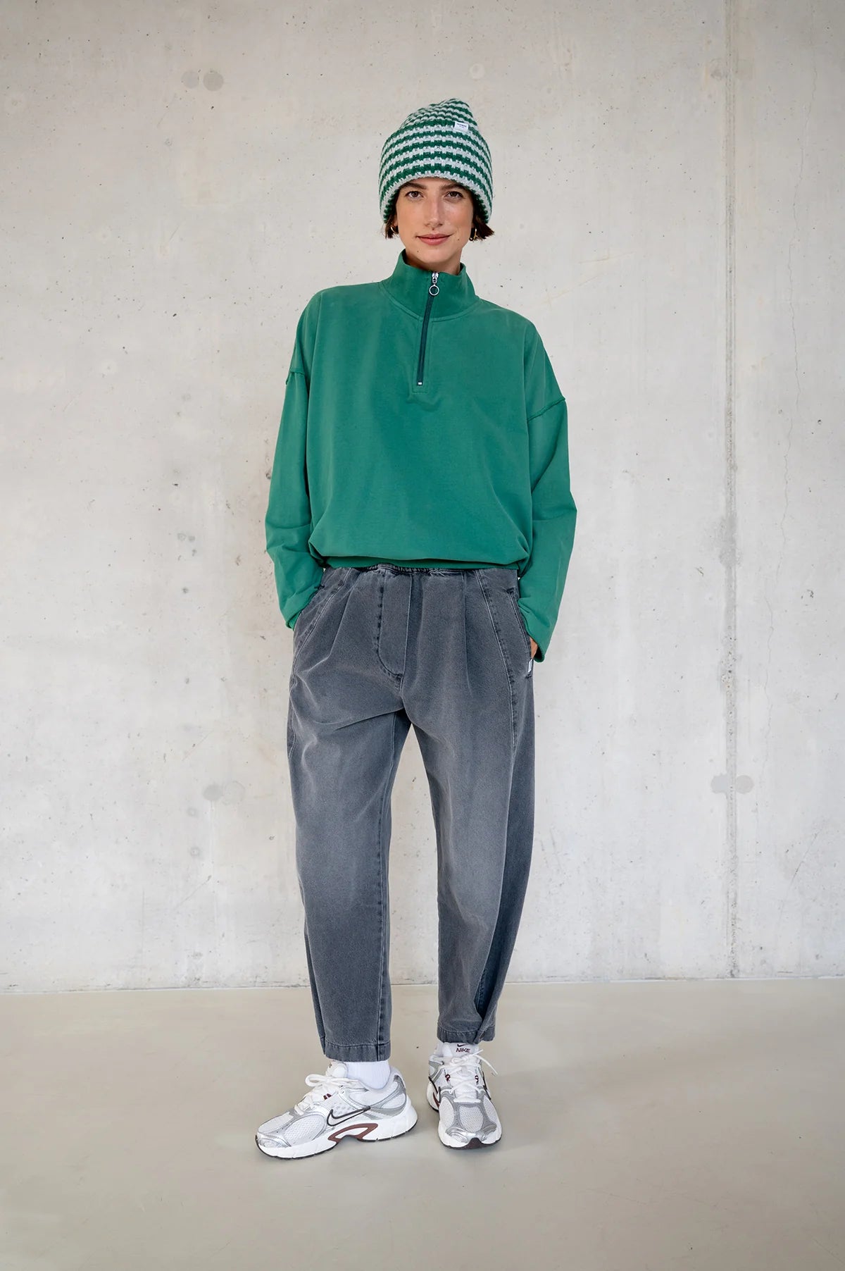 Penn & Ink | Sweater Print (W25F1764LTD) Green - Black