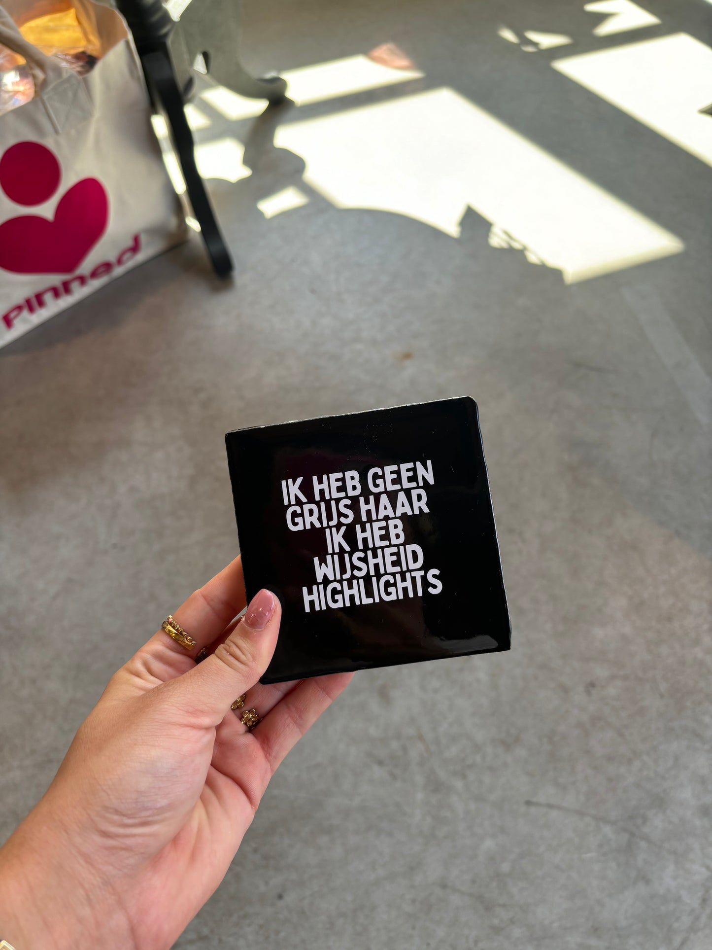 FÍ | Tegeltje (Ik heb geen grijs haar ik heb wijsheid highlights)