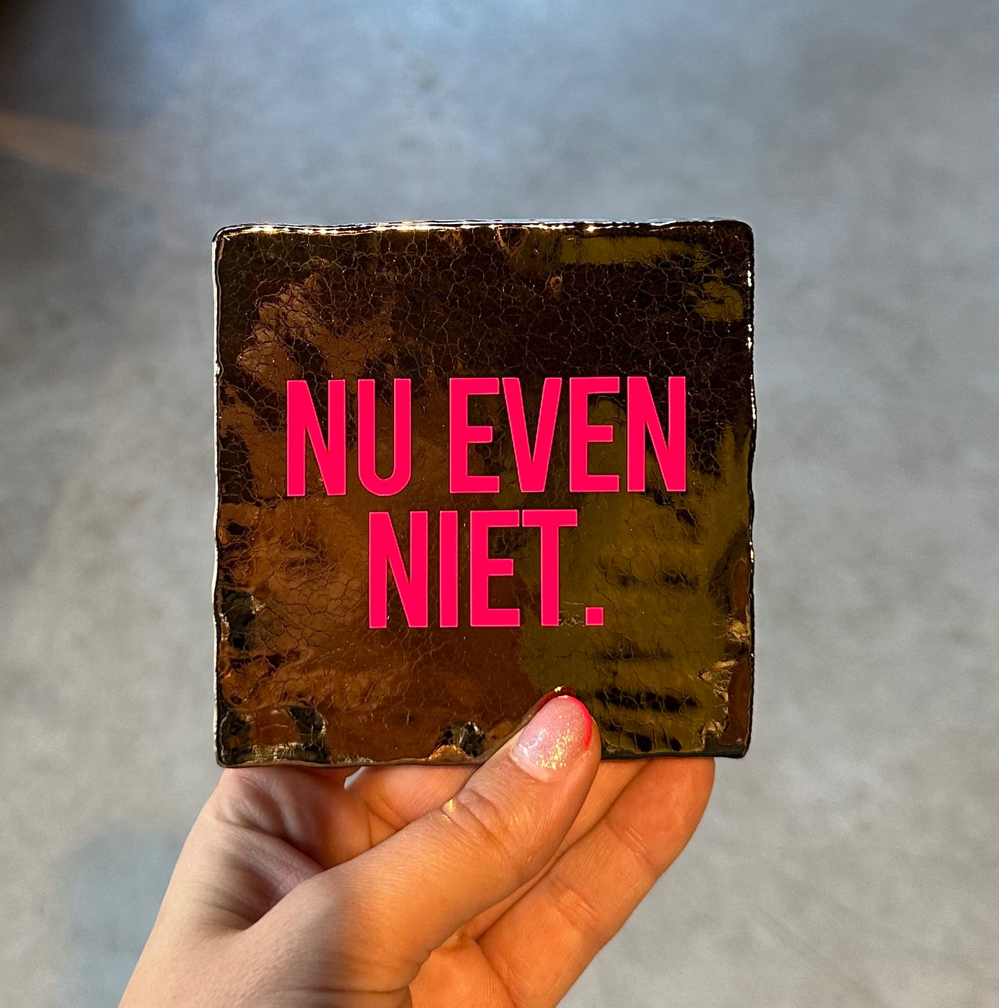 FÍ | Tegeltje (NU EVEN NIET.)