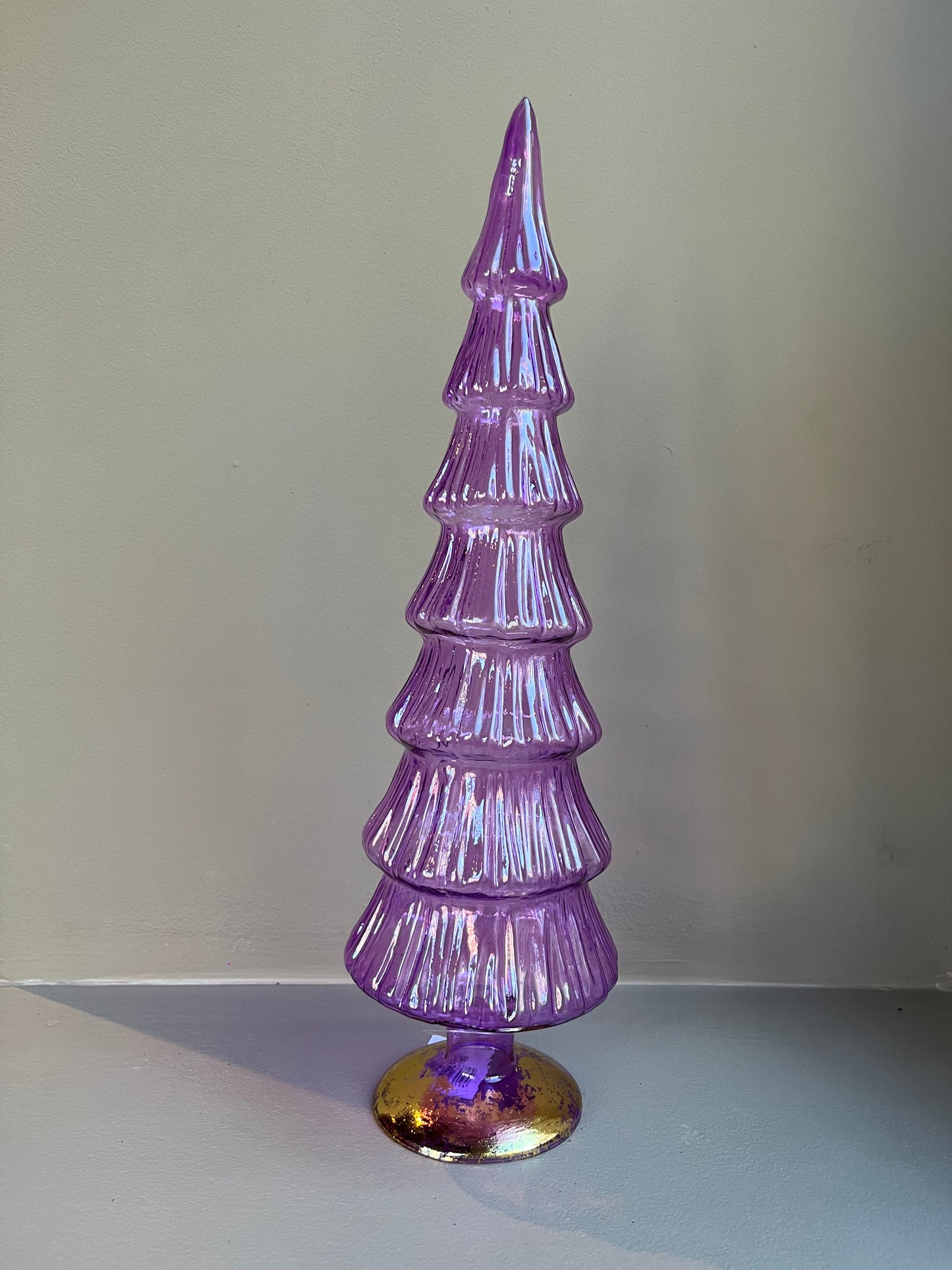 Daan Kromhout | Glazen Kerstboom - Paars (30 cm)
