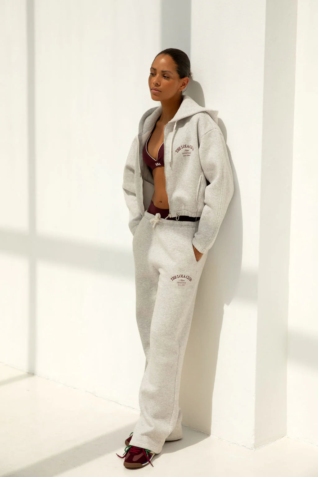 The Lola Club | Maya Pants - Grey Melange
