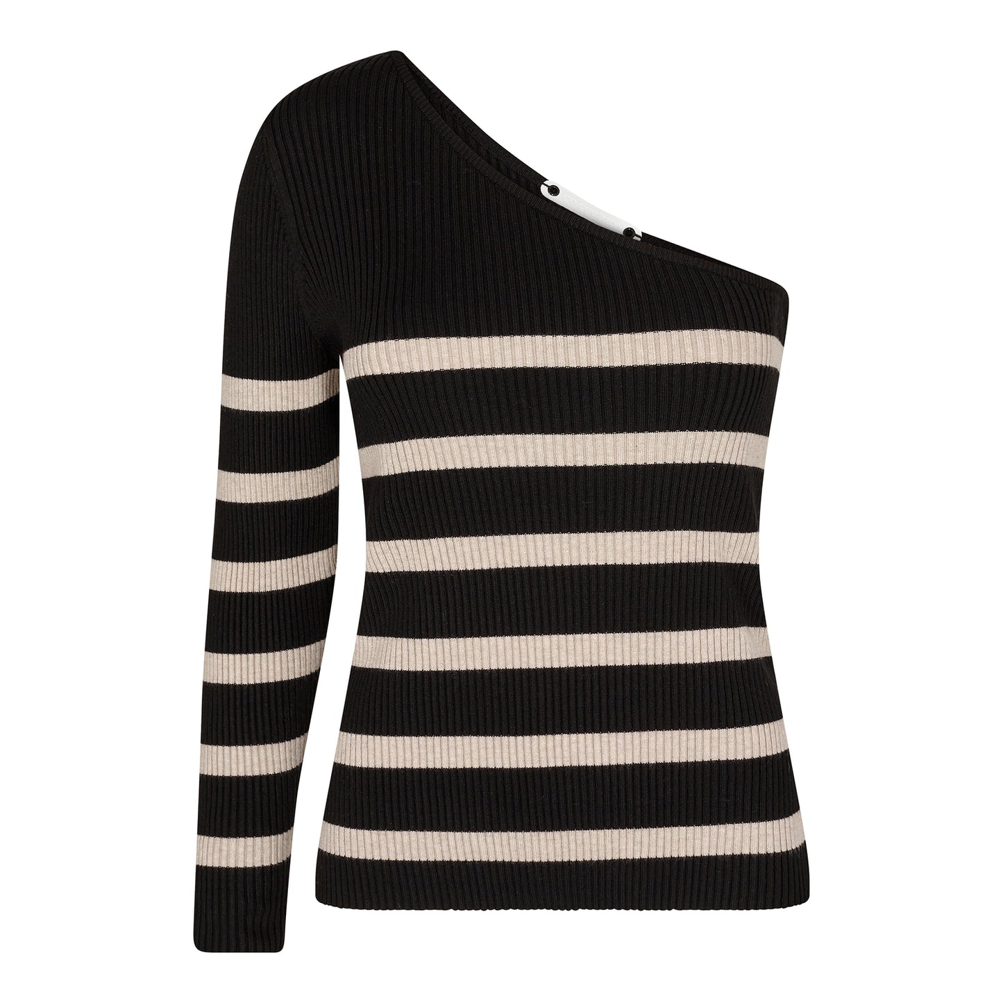 Co'Couture | BaduCC Stripe Asym Rib Knit 32084