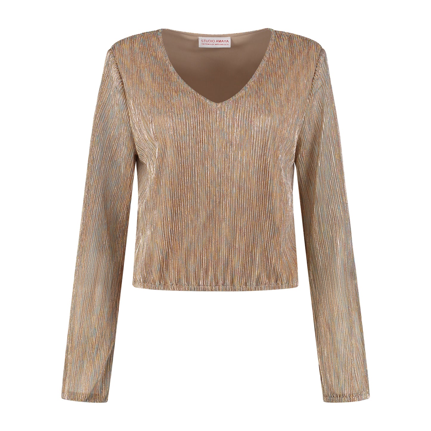 Studio Amaya | Maja Top - Gold Lurex