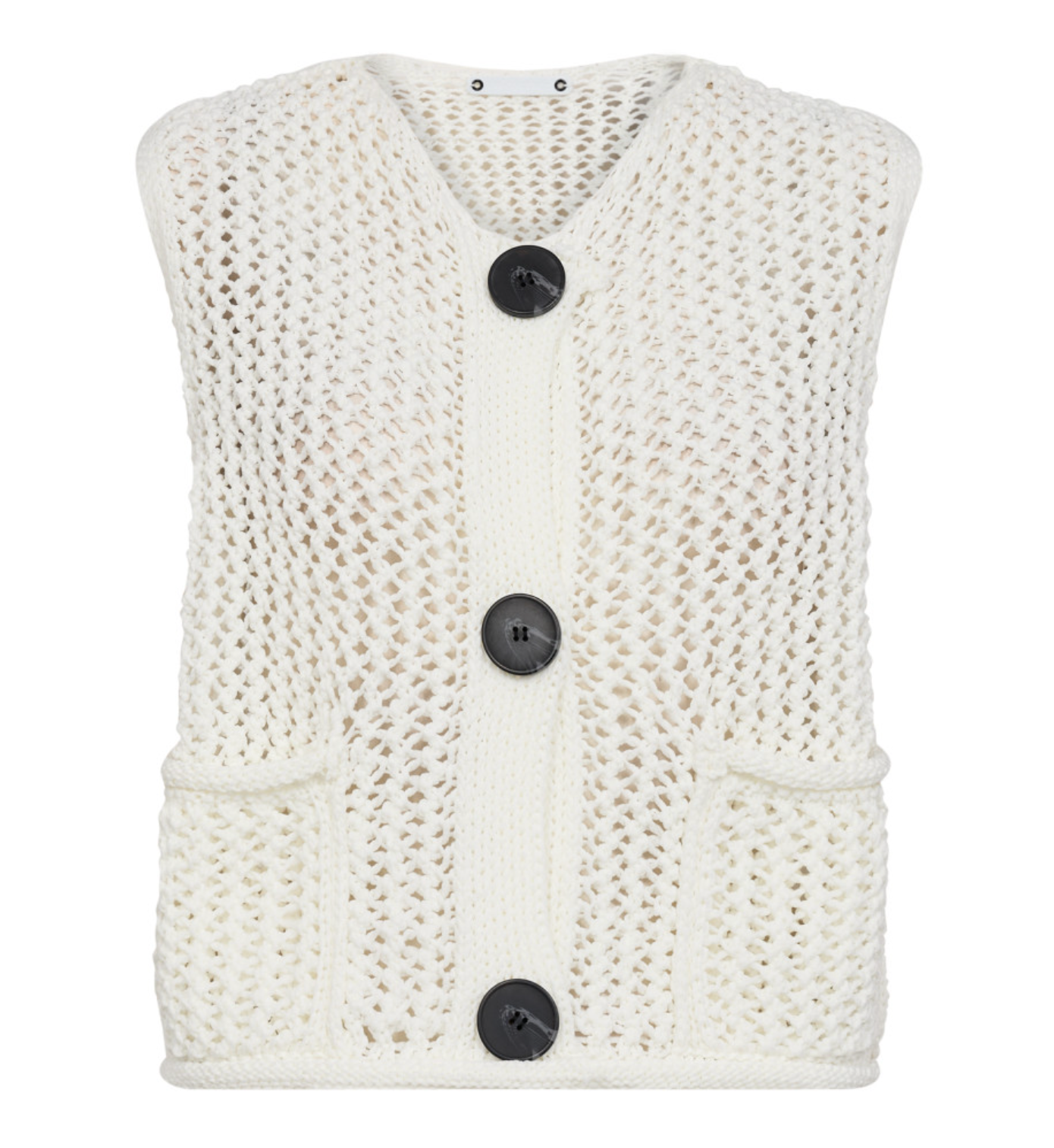 Co'Couture | HenslyCC Knit Vest - Off White (32181)