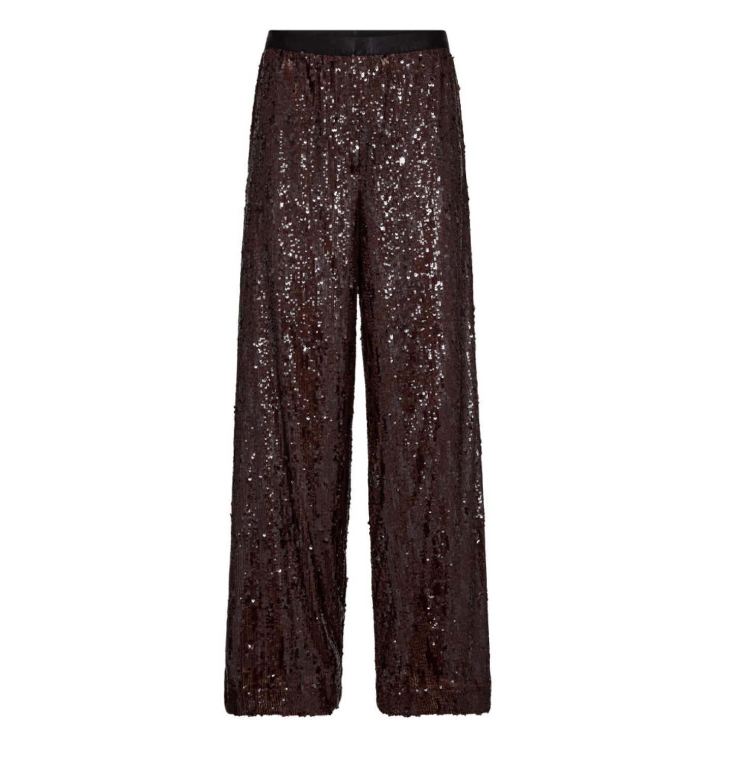 Co'couture | SophieCC Sequin LL Pant - Dark Brown