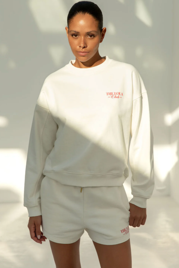 The Lola Club | Ruby Sweater - Crispy White