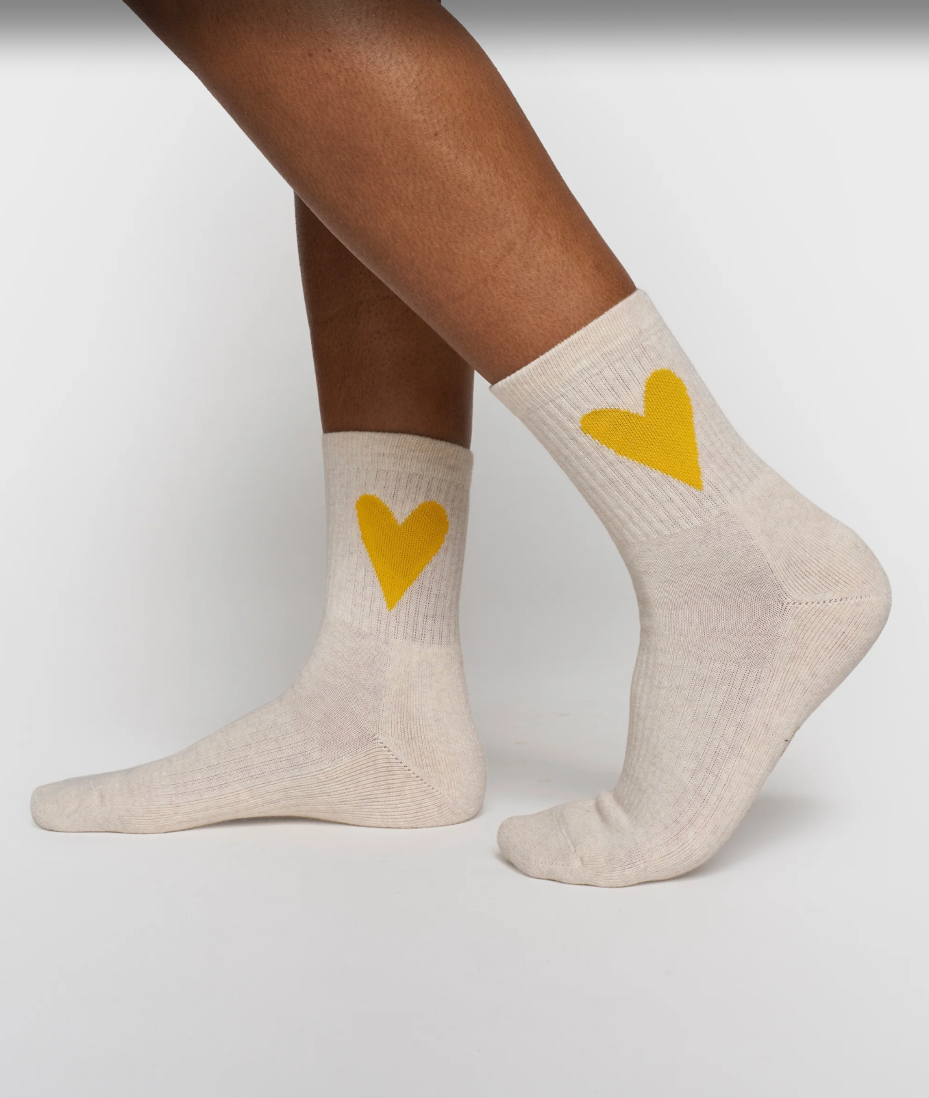 10Days | Heart Socks - Soft White (20 936 6202)