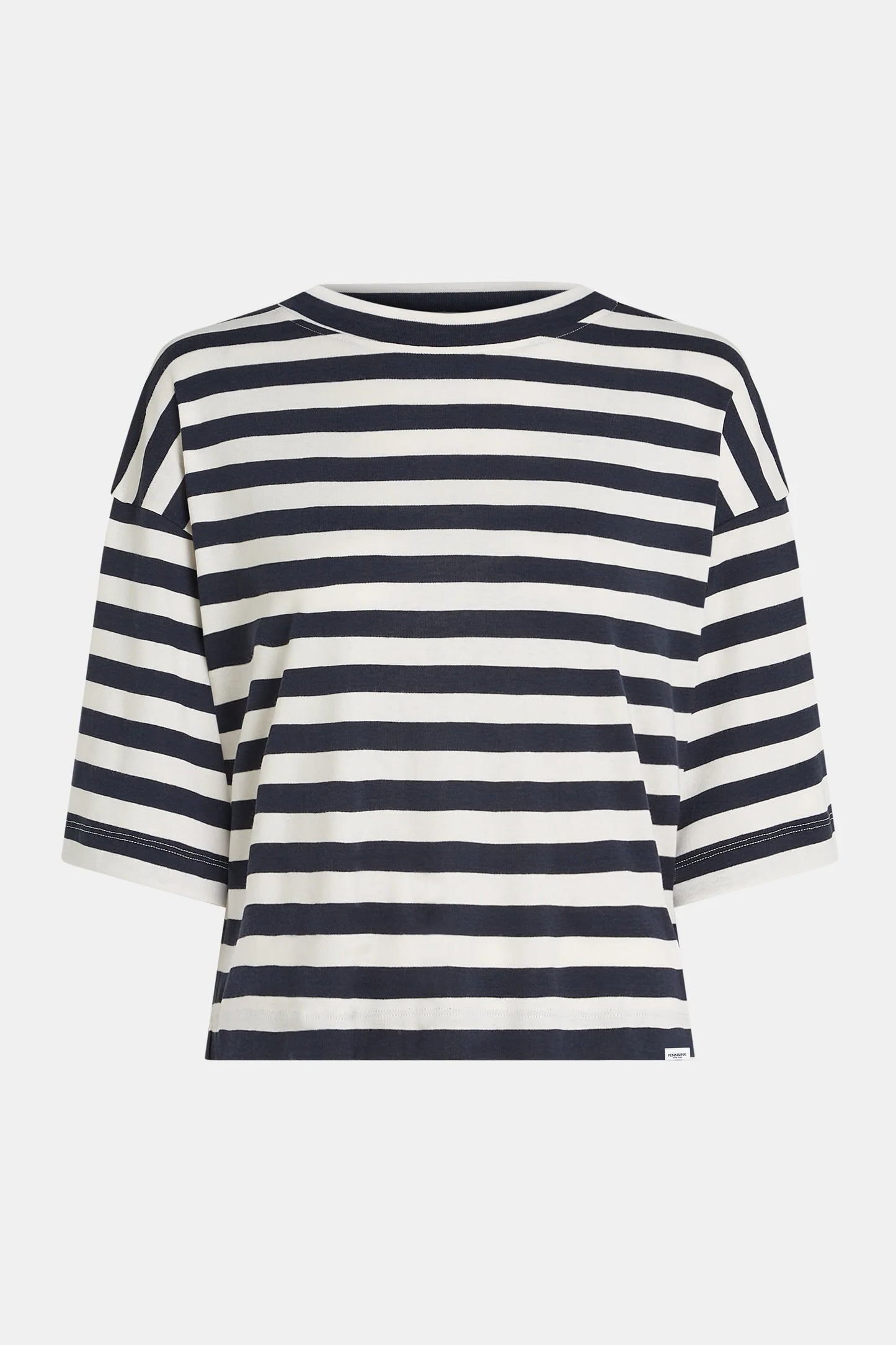 Penn&Ink | T-shirt Stripe - Navy/ecru