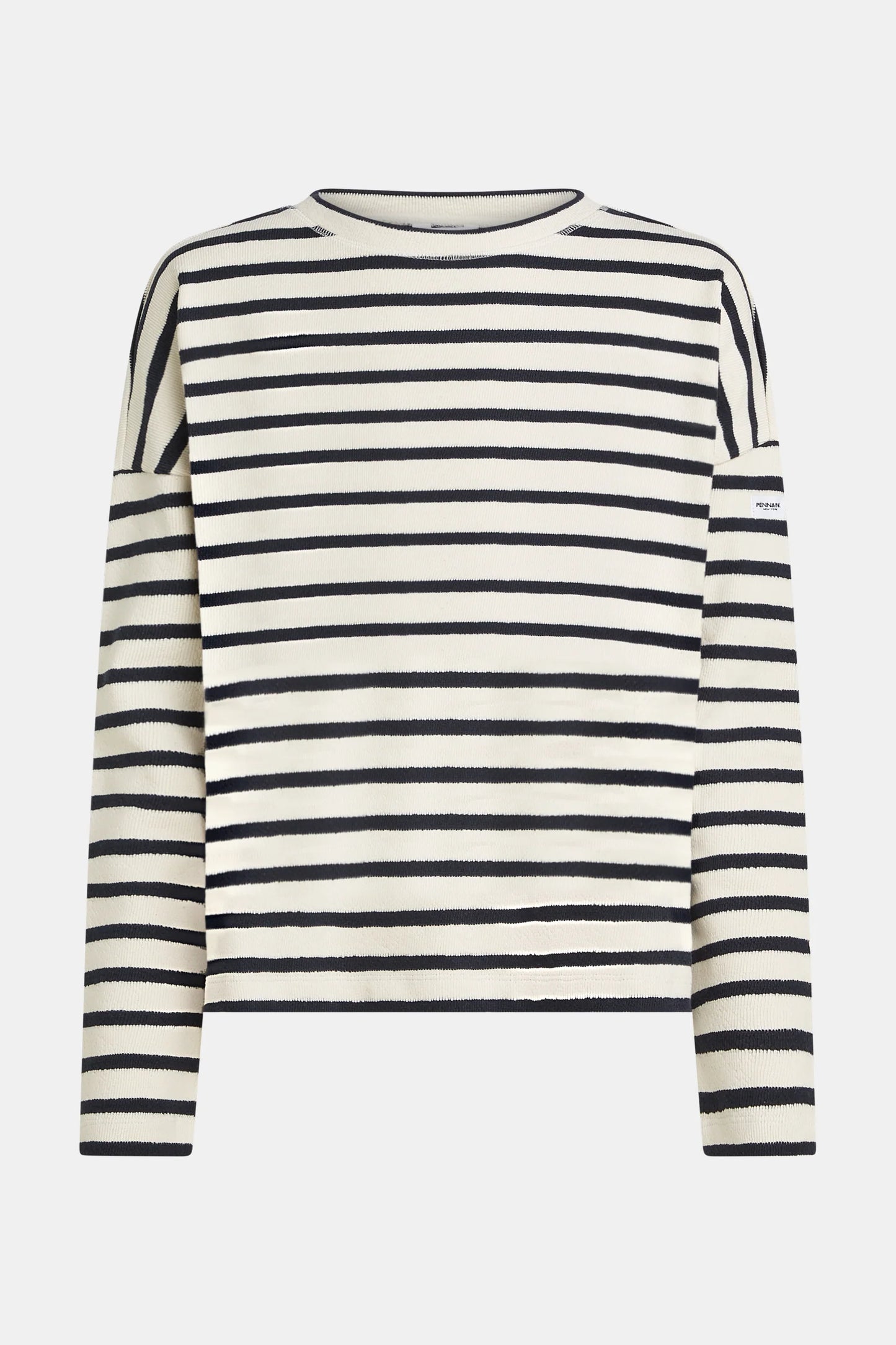 Penn & Ink | Sweater Stripe - Navy/Ecru (W25T1205)