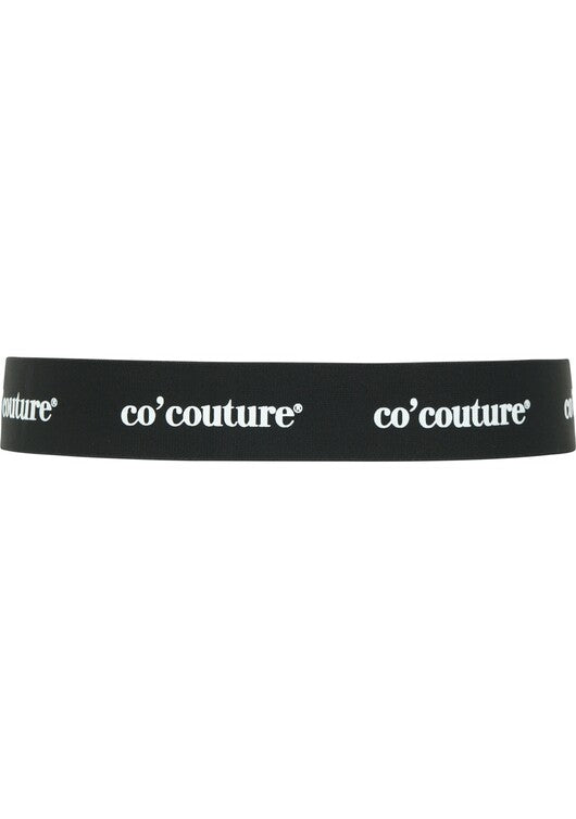 Co'Couture | Logo Elastic Belt - Black 39010