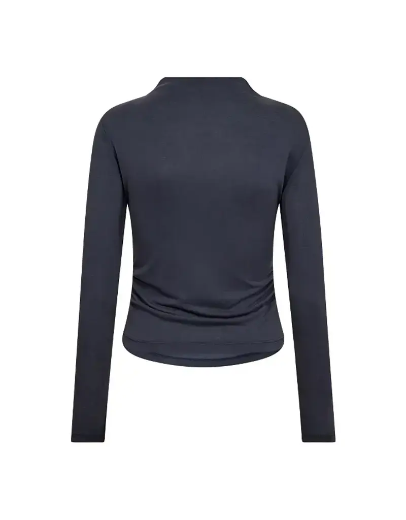 Co'Couture | CamillaCC Padded LS Blouse - Dusty Blue (500399)