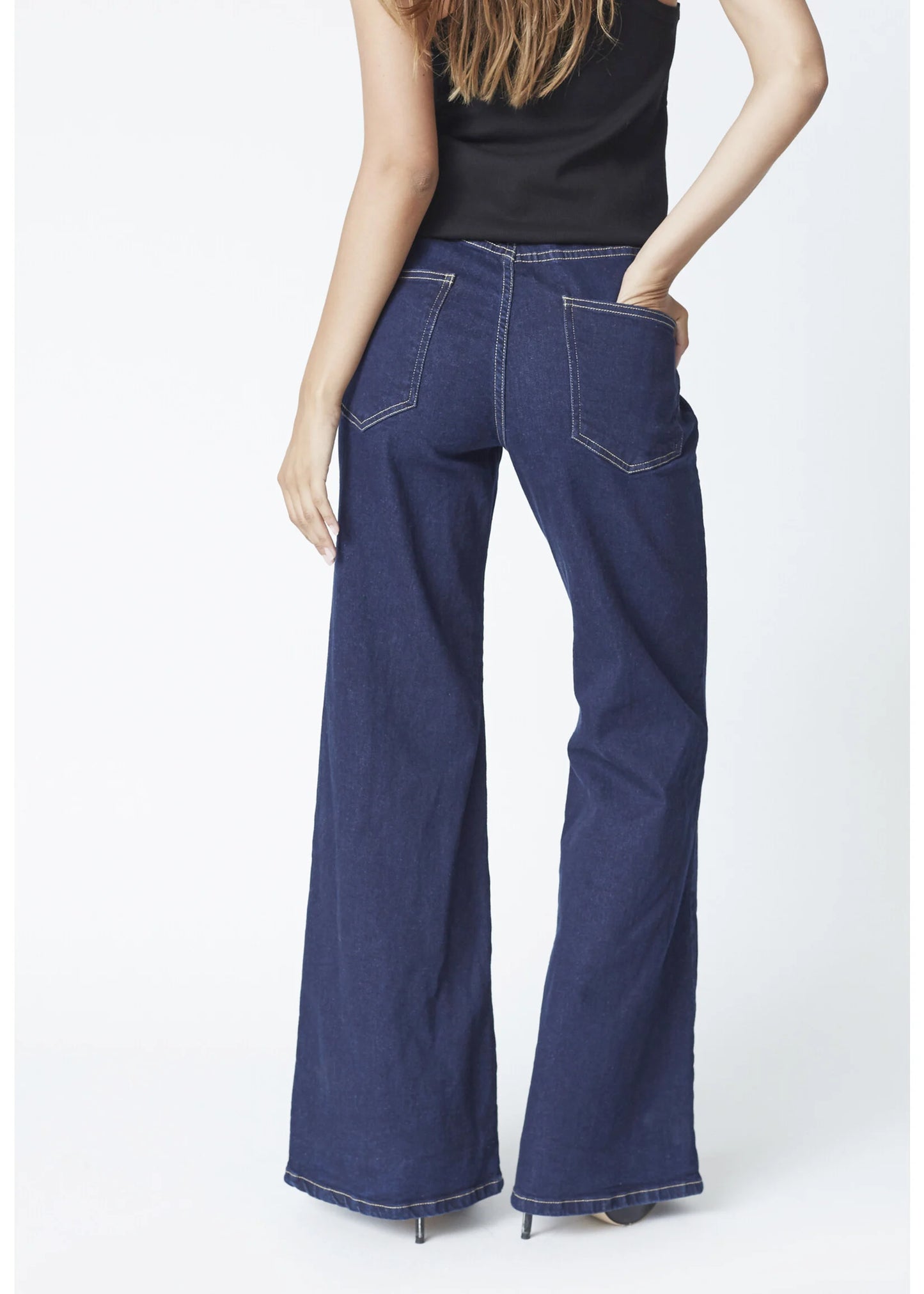 Co'Couture | TheoCC Wide LL Jeans - Dark Denim