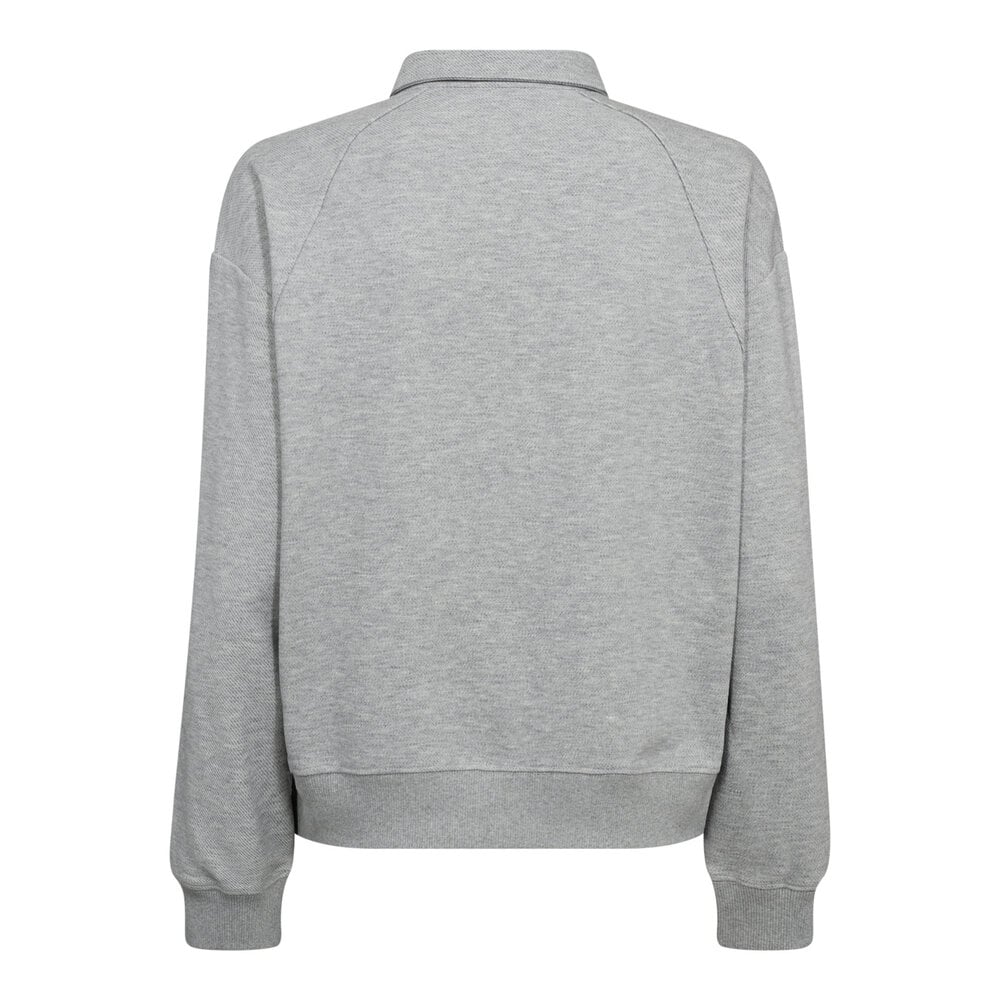 Co'Couture | DengiCC Polo Sweat - Pale Grey