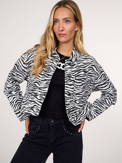 Co'Couture | ZionCC Zebra Crop Jacket