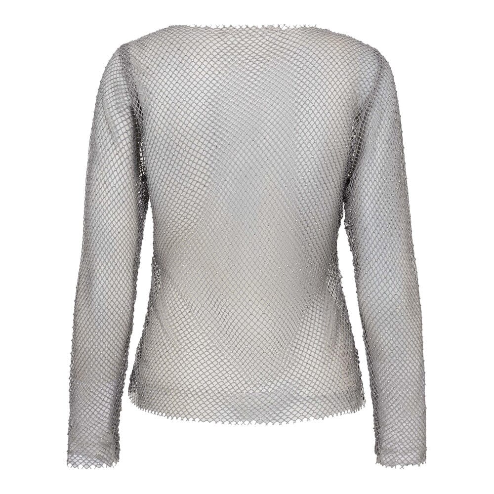 Co'couture | KrystalCC Net Blouse - Silver