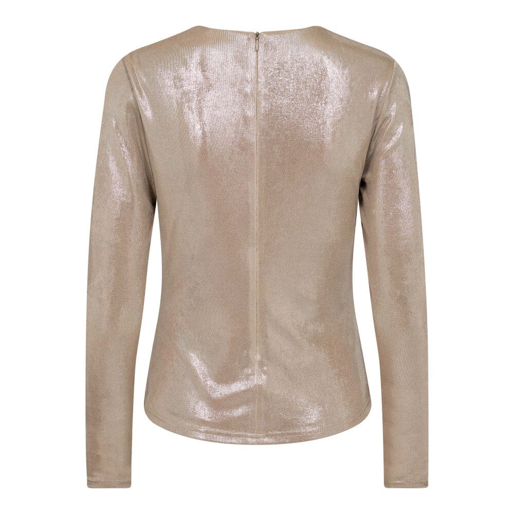 Co'Couture | MargotCC Drape Blouse - Champagne