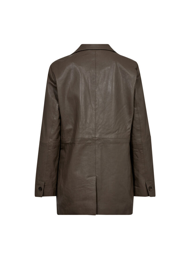 Co'Couture | PhoebeCC Tie String Leather Blazer