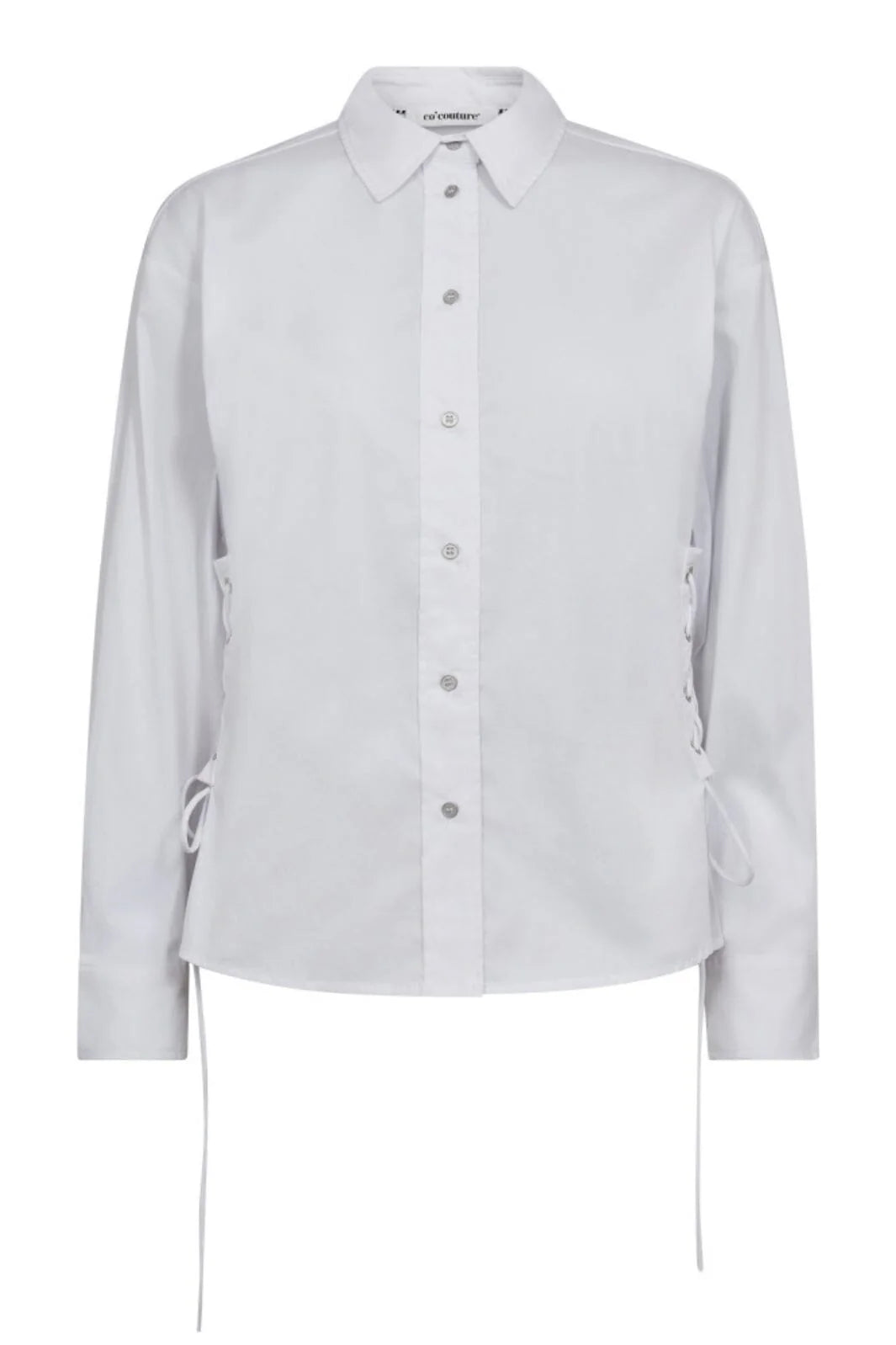Co'couture | PoppyCC Eyelet Tie Shirt - White