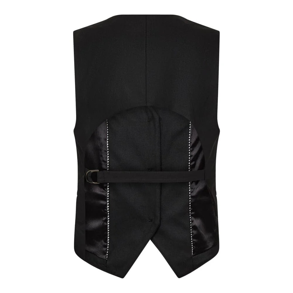 Co'Couture || SibelleCC Open Back Vest - Black