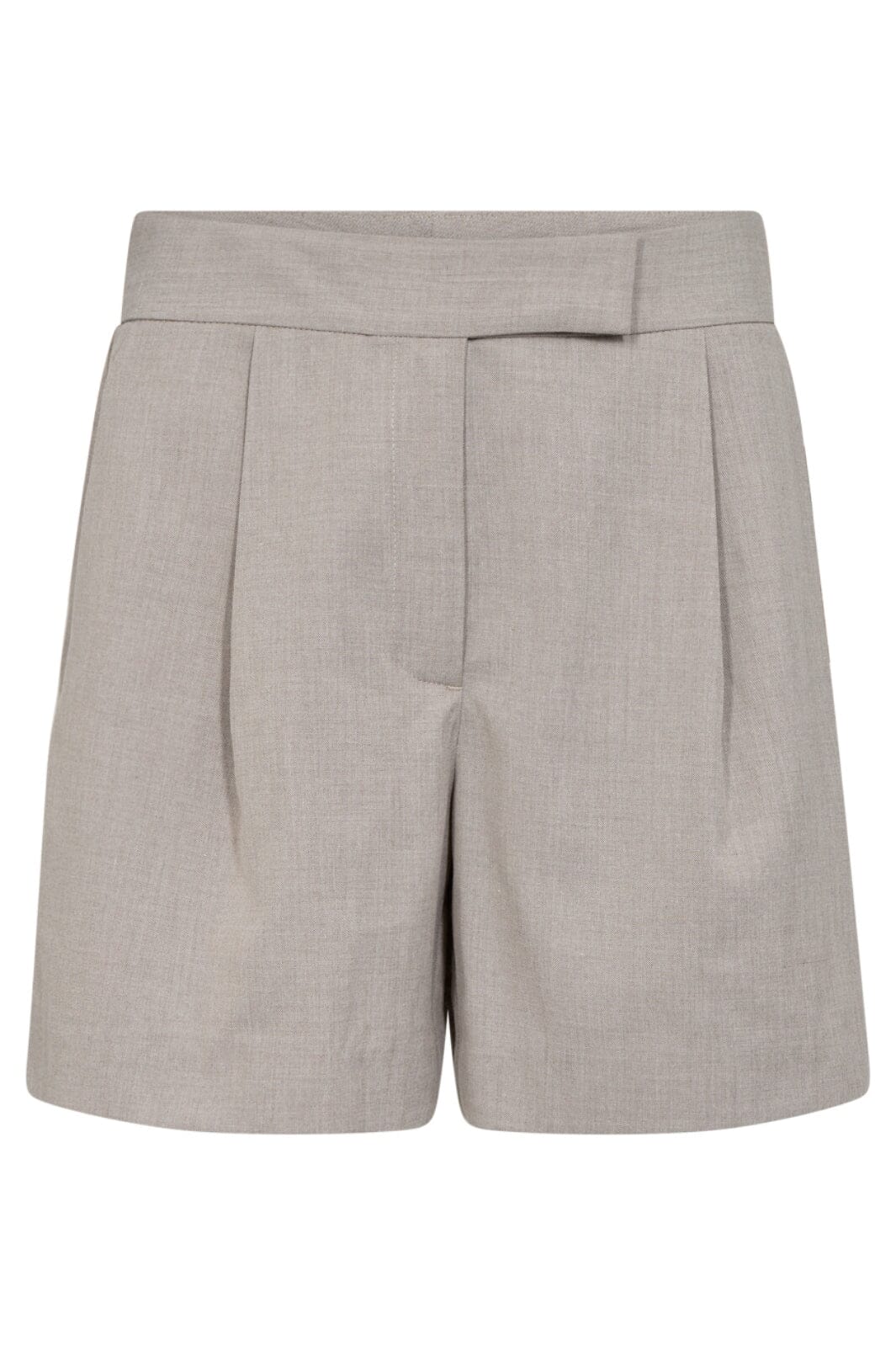 Co'Couture | VidaCC Crop Pleat Shorts - Cashew