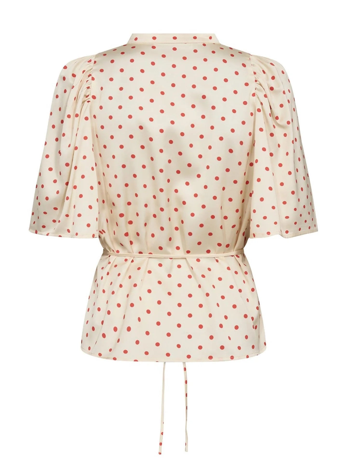 Co'Couture | CambriaCC Dot SS Blouse - Off White (45127)