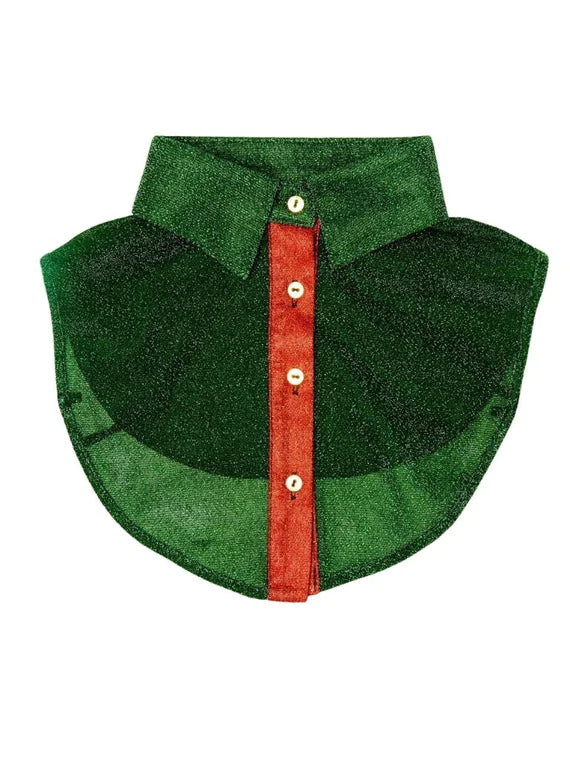 Pinned By K | Kraagje Glitter - Groen/Rood