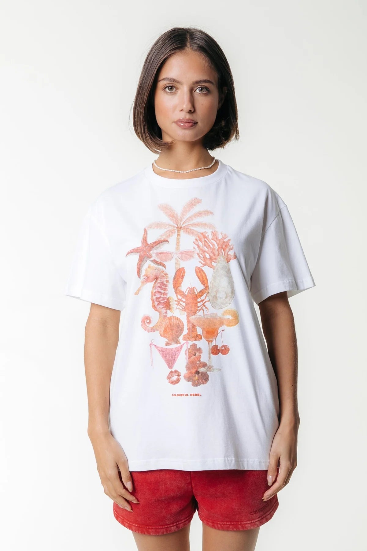 Colourful Rebel | Beach Items Loosest Tee - White