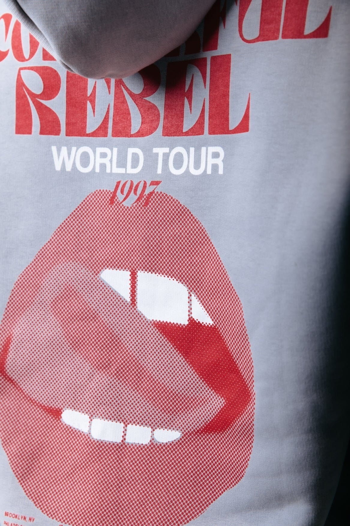 Colourful Rebel | World Tour Clean Hoodie - Light grey (WH116204)