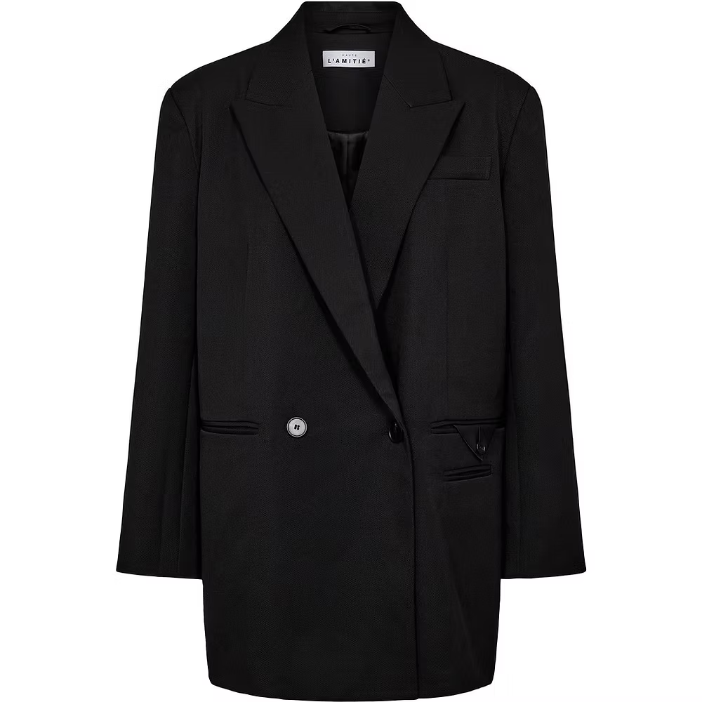 Haute l'Amitié | Premiere Oversized Triangle Blazer - Black (HL10272)