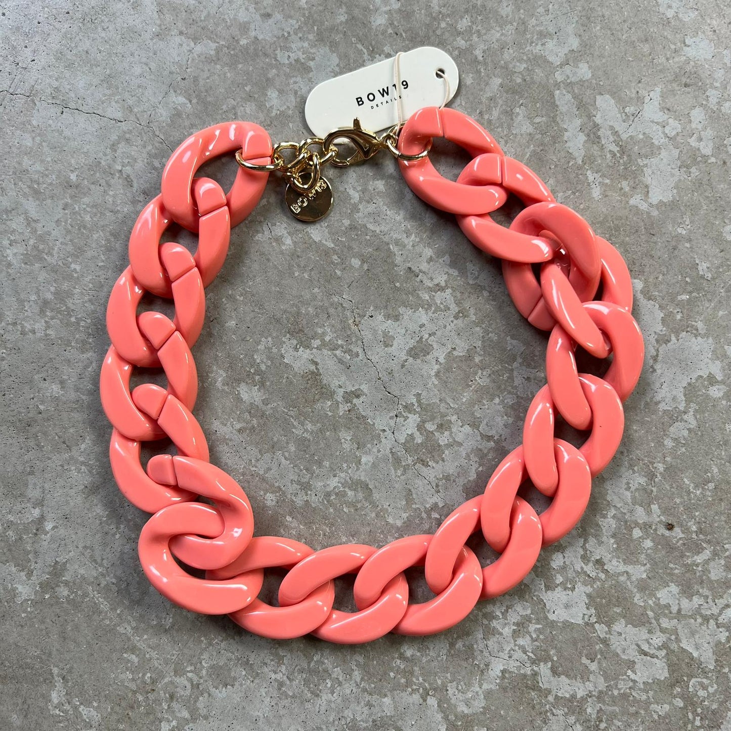 BOW19 | Armband & Ketting | Zalm kleur
