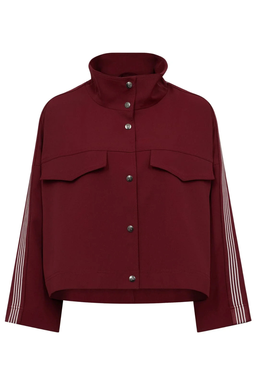 Co'Couture | Aminacc Box Jacket - Burgandy (199-30342)