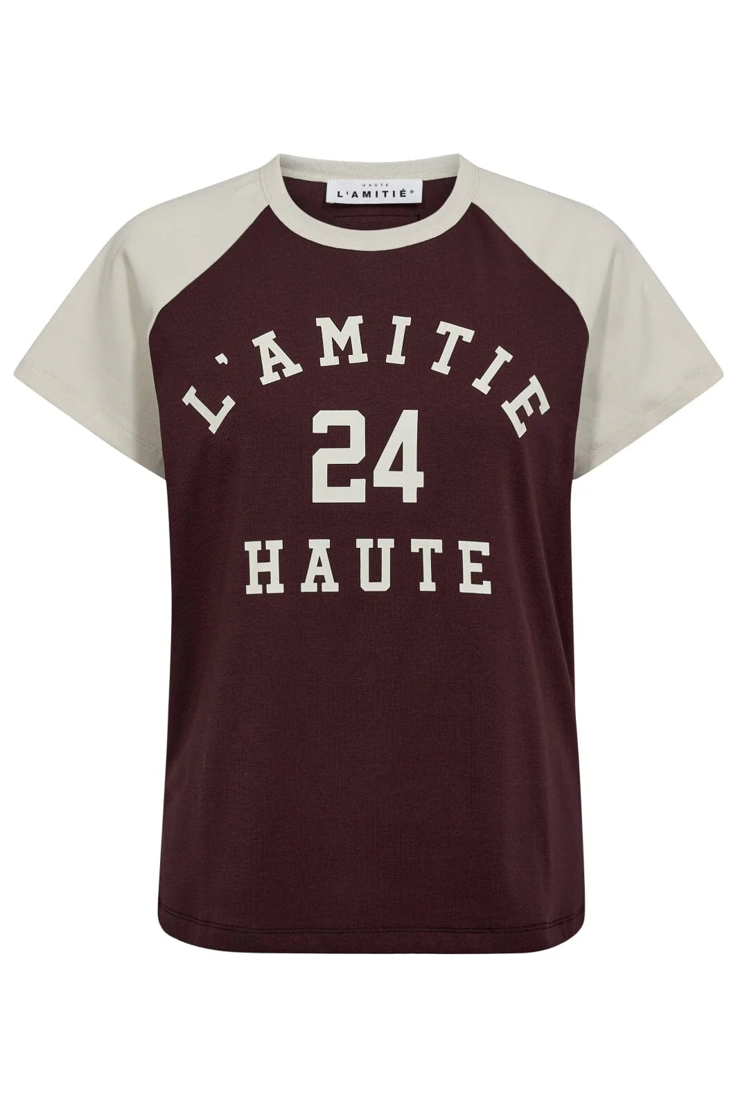 Haute l'Amitié | Neckline College Tee - Amarone (HL10109)