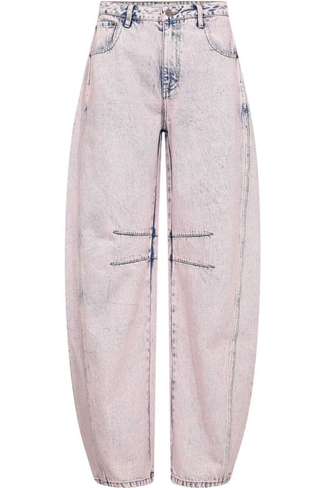 Haute L'amitié | Drew Barrel Panel Tall Jeans - Iced Rose