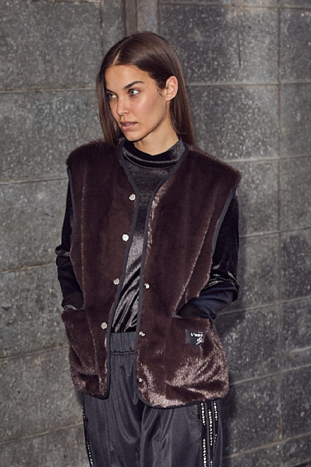 Haute L'amitié | Fur Tech Vest - Mocca